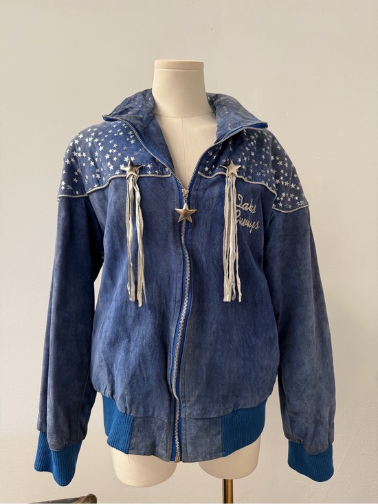 Vintage Jackets & Blazers - Vintage NFL Spirit by Cliff Engle Dallas Cowboys Leather Jacket Tassels size L